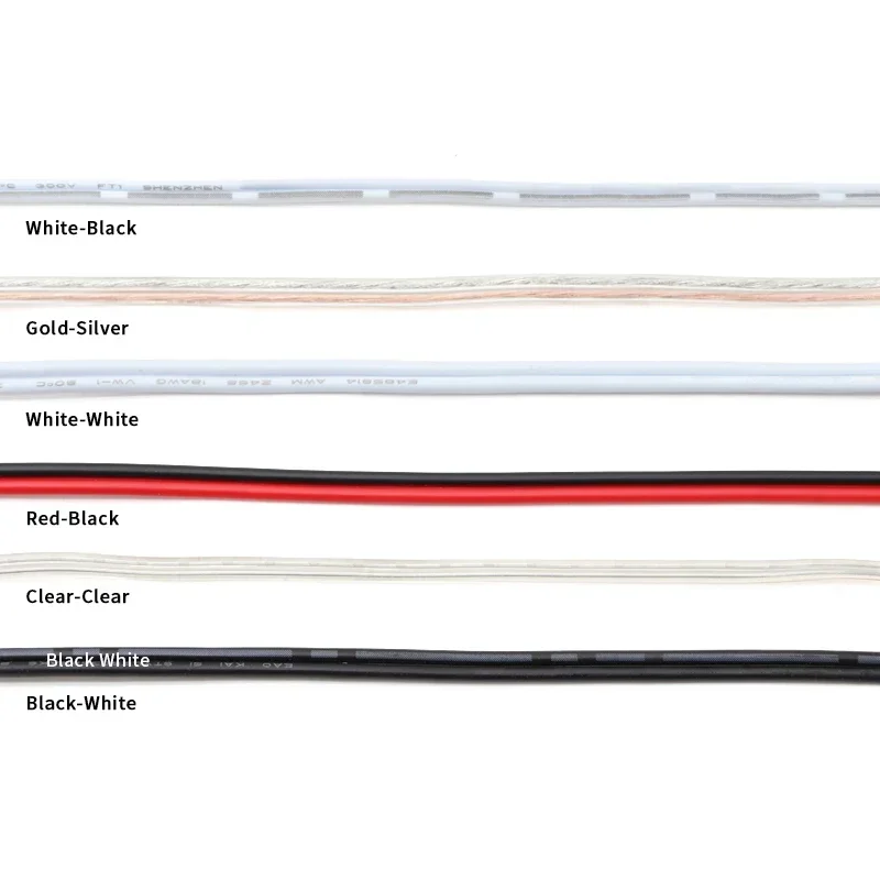 Copper wire UL2468 electrical wire 2 pins 16/18/20/22/24/26/28/30 gauge AWG tinned copper insulated PVC extension LED strip cable 5~50m