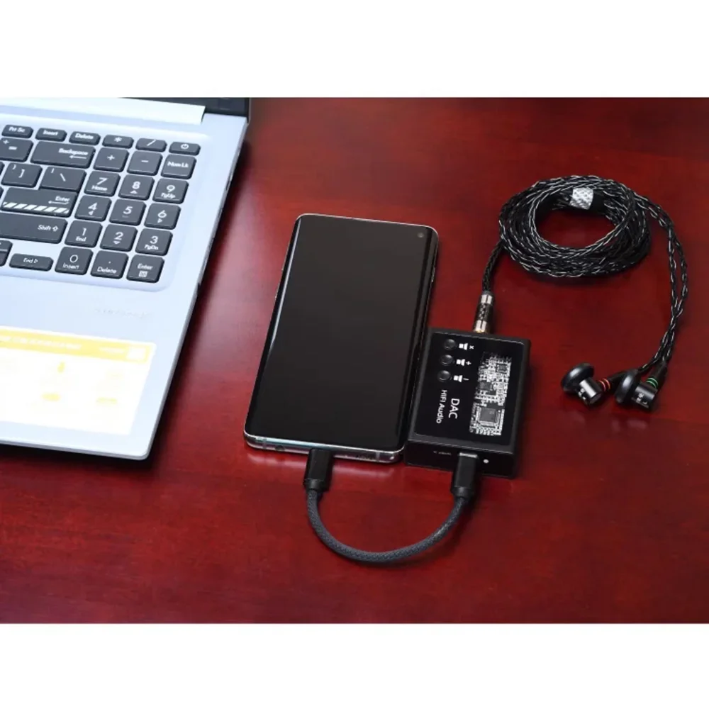 HIFI Headphone Decoding Amplifier ES9018K2M DSD128 PCM32BIT 384KHz Lossless Decoding Output Headphone DAC Built-in MAX97220 Chip headphone amplifier