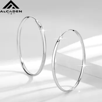 316L Stainless Steel New Fashion Hoop Earrings For Women Luxury Quality Jewelry Wholesale Trend Jewelry 30-60MM ALC009