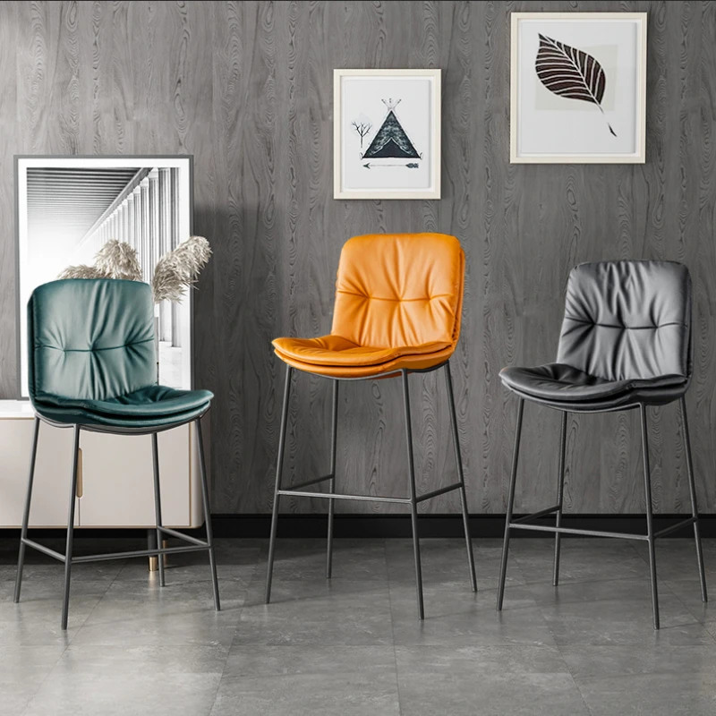 

Luxury Modern Bar Chair Ergonomic Design Island Vanity Dining Chair Banquet Reception Chaise De Bar Balcony Furniture HD50BY