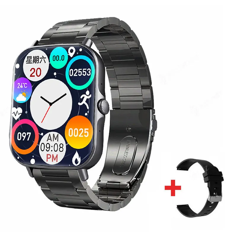 2022 Smart Watch Men Full Touch Screen Sport Fitness Watch IP67 Waterproof Bluetooth-compatible For Android Ios Smart Watch Men 