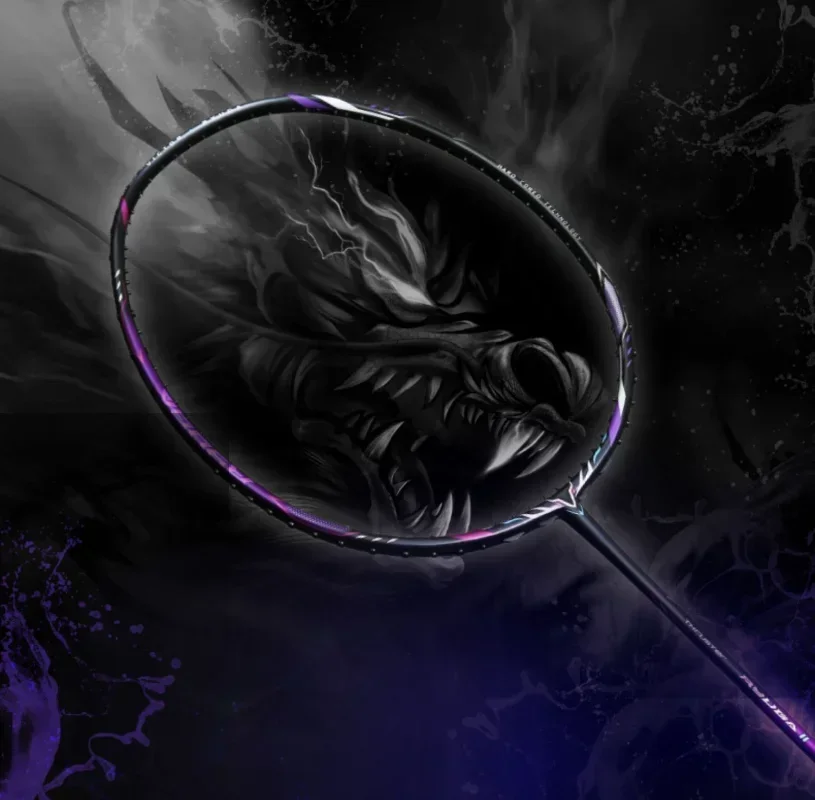 New Victory Dragon Tooth Sword Generation 1 and 2 TK-RYUGA I II PRO Deep Purple Offensive Badminton Racket badminton racket