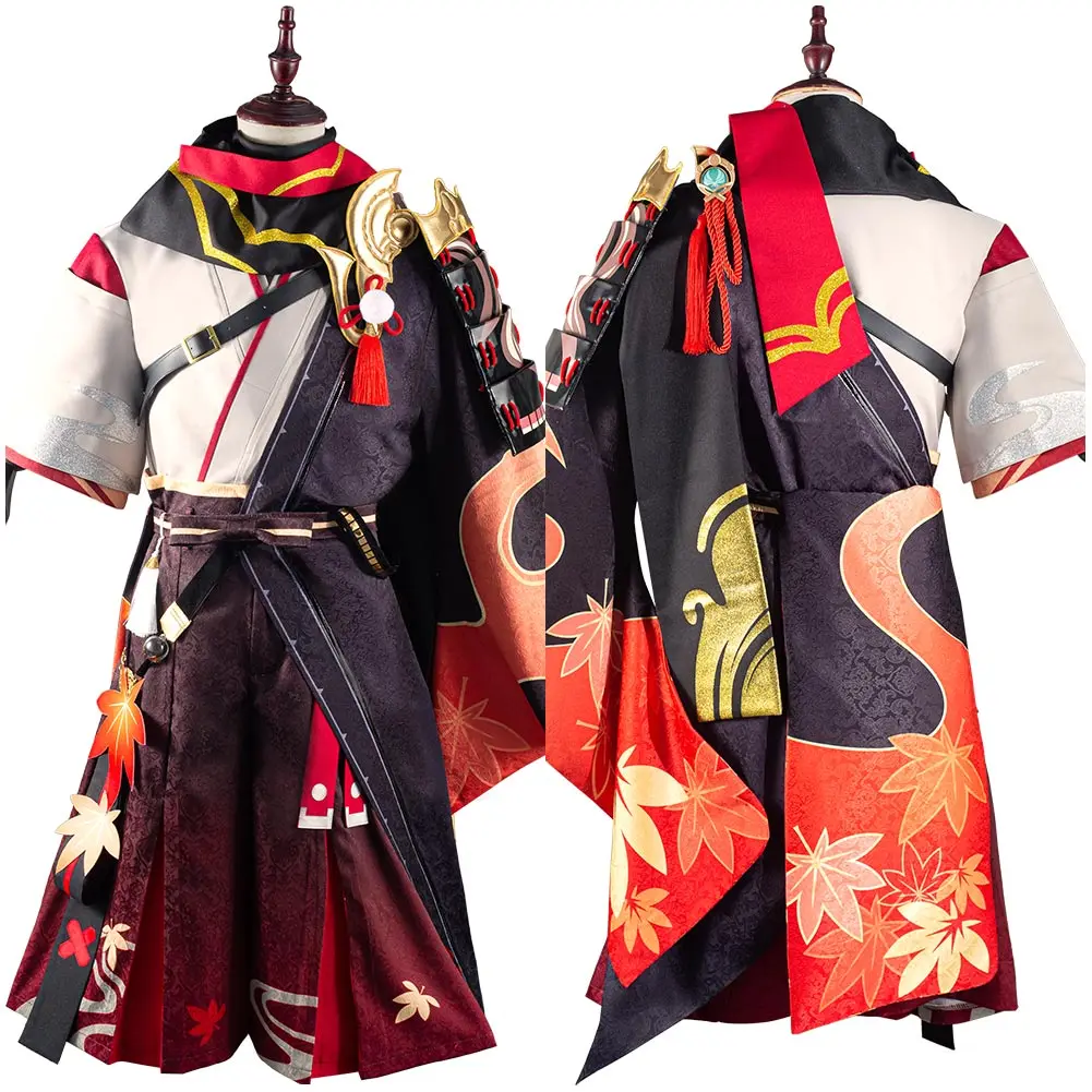 

Genshin Impact Kazuha Cosplay Costume Outfits Halloween Carnival Suit