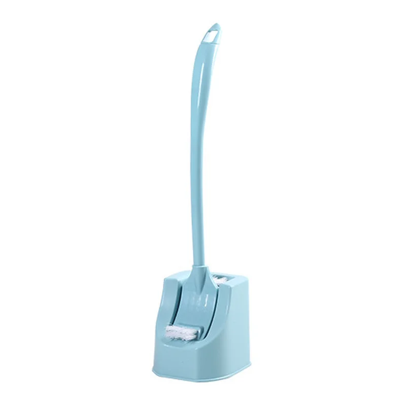 Multi-function Double Head Plastic Toilet Brush Curved Bathroom