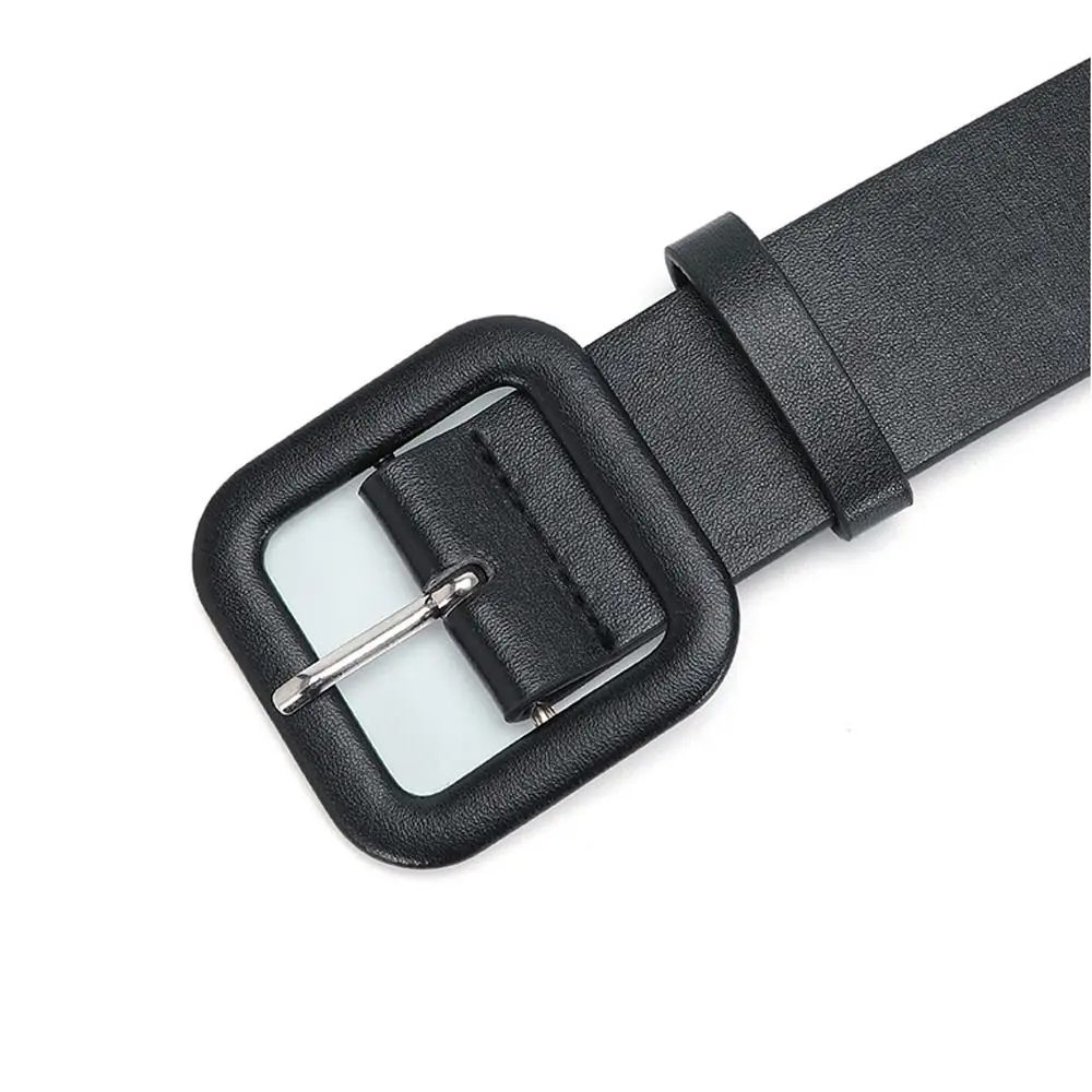 Mode Vintage Strap Weiblichen Bund Frauen Gürtel Quadratische Schnalle Einfache Candy Farbe Dekorative Gürtel – Detail 6