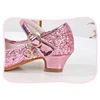 Princess Party Dress Up High Heels Shoes for Girls Kids Cosplay Wednesday Adams Black Sandals Pageant Graduation Ceremony Shoe 5