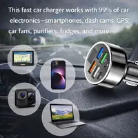 Super Fast Car Charger Adapter – 4-Port USB PD & QC 3.0 Fast Charging with LED Voltmeter, Universal Car Charger - Image 6