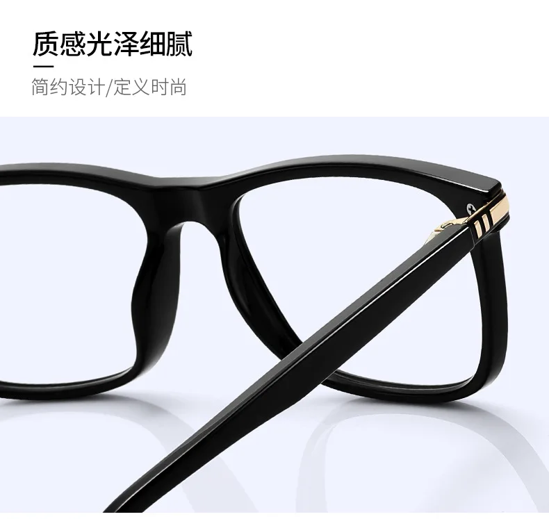 Anti Blau Licht männer Lesebrille Luxus Marke Designer Business Brillen Rezept Augenschutz Linsen Myopie Brillen – Detail 1