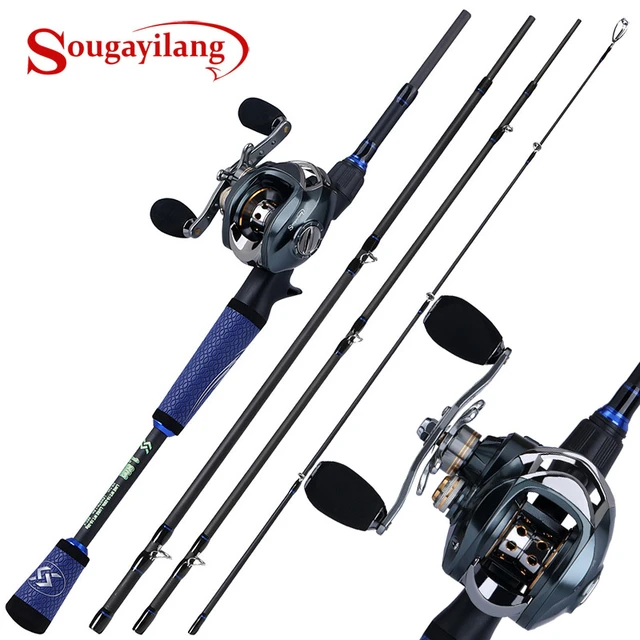 Sougayilang 1.8M 2.1M Telescopic Fishing Combo 4 Section Carbon