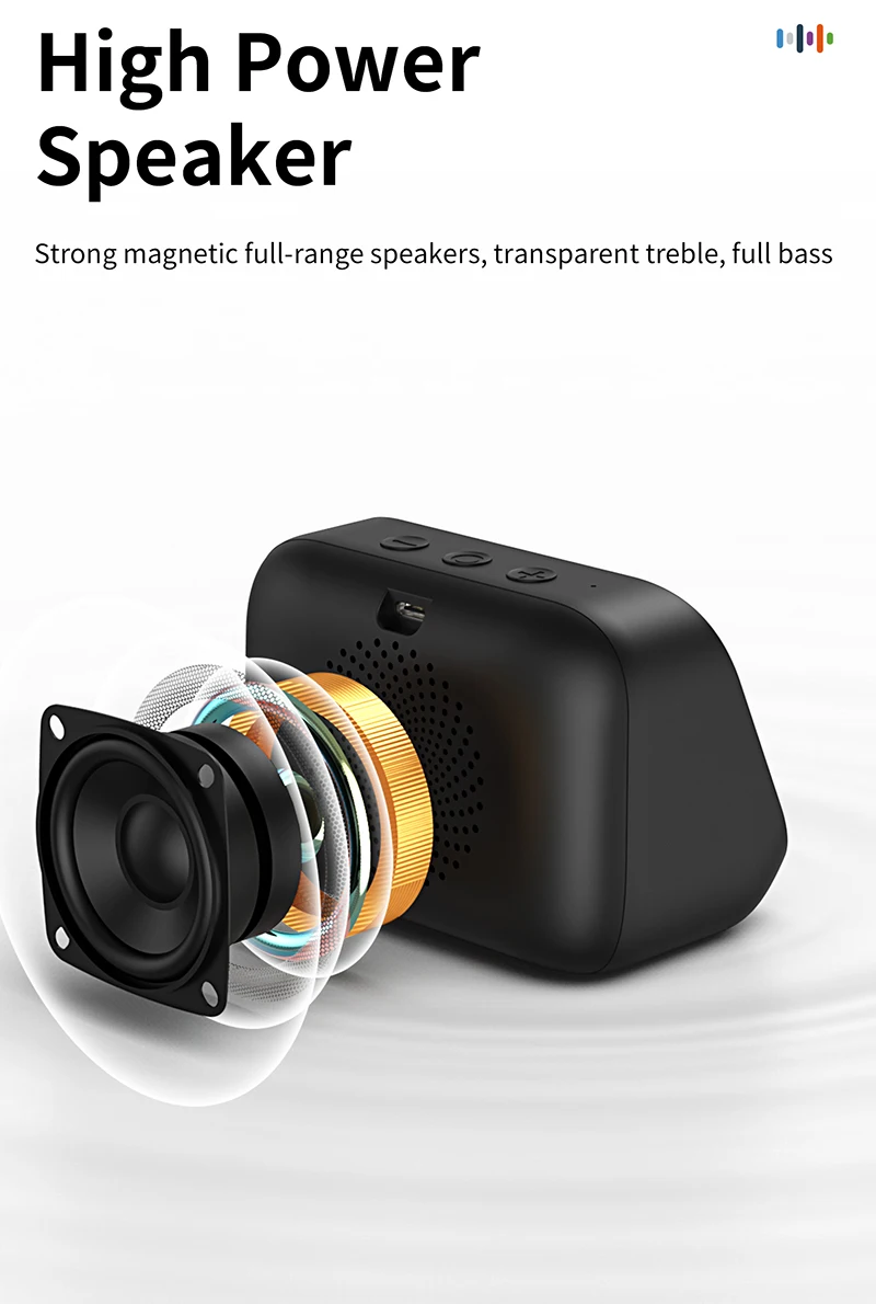 Smart Alarm Clock Bluetooth Speaker Weather Display Night Light Music Stories Player Photo Frame Perfect Gift Bluetooth APP