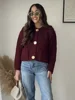 Ladies Autumn Winter Knitted Cardigans Womens Sweaters Loose Casual Button Long Sleeve Sweater Women Cardigans Coat Tops Female 3