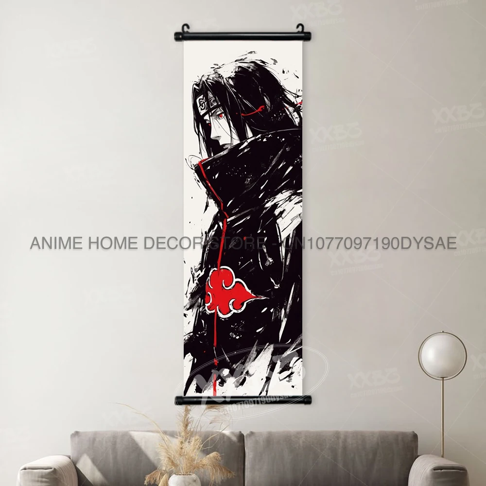 Naruto Anime Character Wall Art Scroll – Sakura, Ino, and Hinata Home Decor Mural