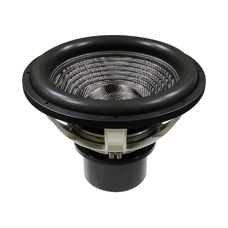 18인치 네오디뮴 듀얼 코일 카 서브우퍼 18125-0195-인치 오디오 스피커 4000W RMS 출력 카본 폼 서라운드 카 오디오