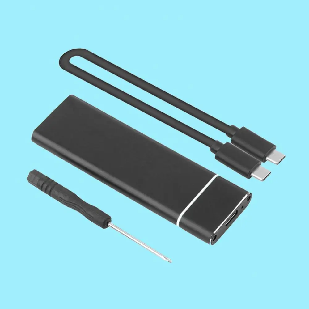 

External Hard Drive Case USB 3.1 USB3 6Gbps Type-C to M.2 NGFF SSD Hard Drive Disk Box External Enclosure Case