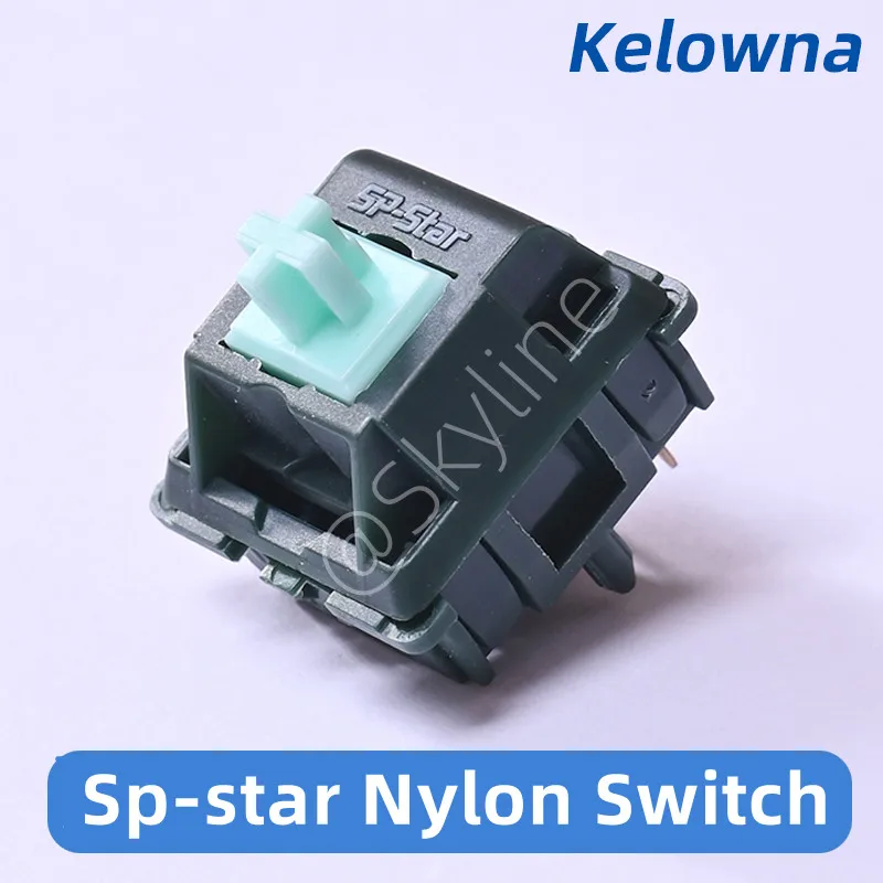 

【In Stock】Kelowna Pole Star Axis 5-pins Korean Swagkeys Custom Sp-star Nylon Shell Pom Linear Mechanical Keyboard Switch