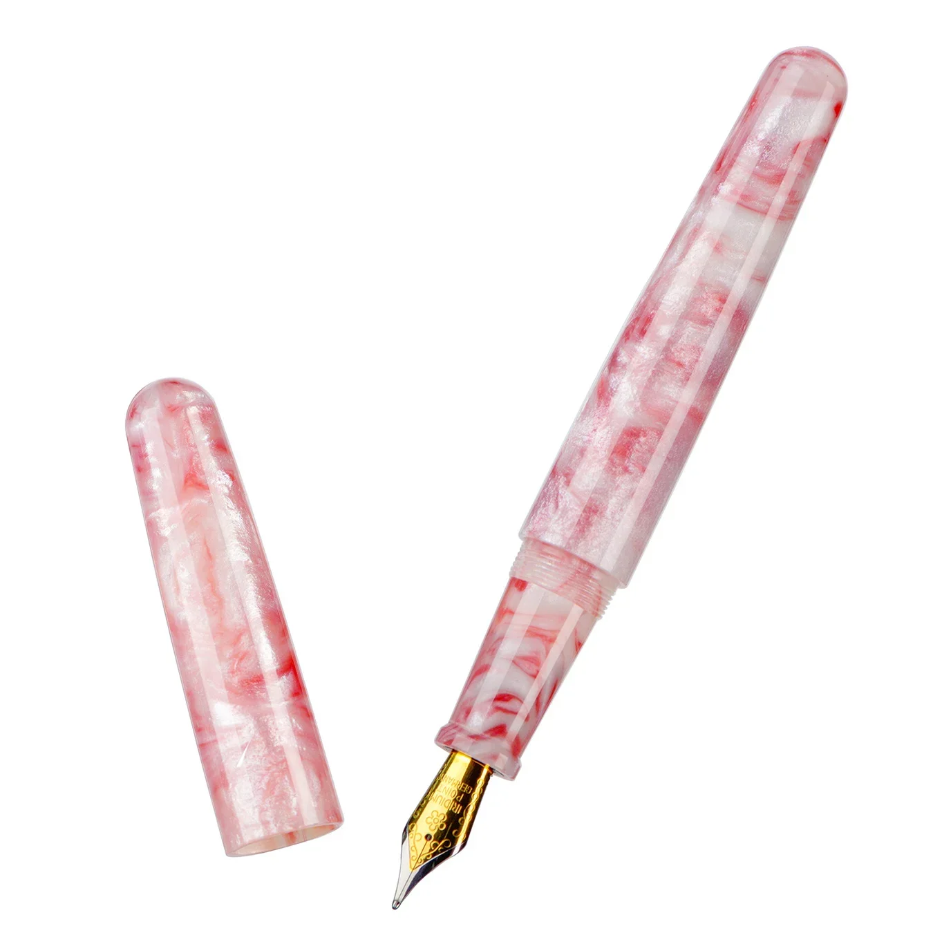 핑크 Fuliwen 송진 아크릴 만년필, 큰 사이즈 EF F M 아름다운 잉크 펜, 사무실 비즈니스 스쿨용 고급 선물 펜, 017