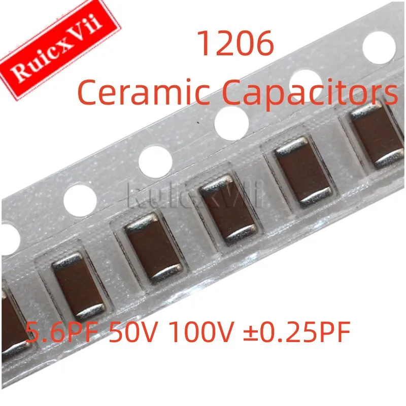 

(50 шт.) 1206 100 пФ 50 в 3216 В ± ПФ 5R6C COG SMD керамические конденсаторы