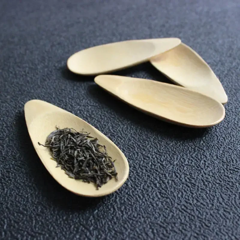 Tea spoons 1-3pcs bamboo tea scoops for friends as gift