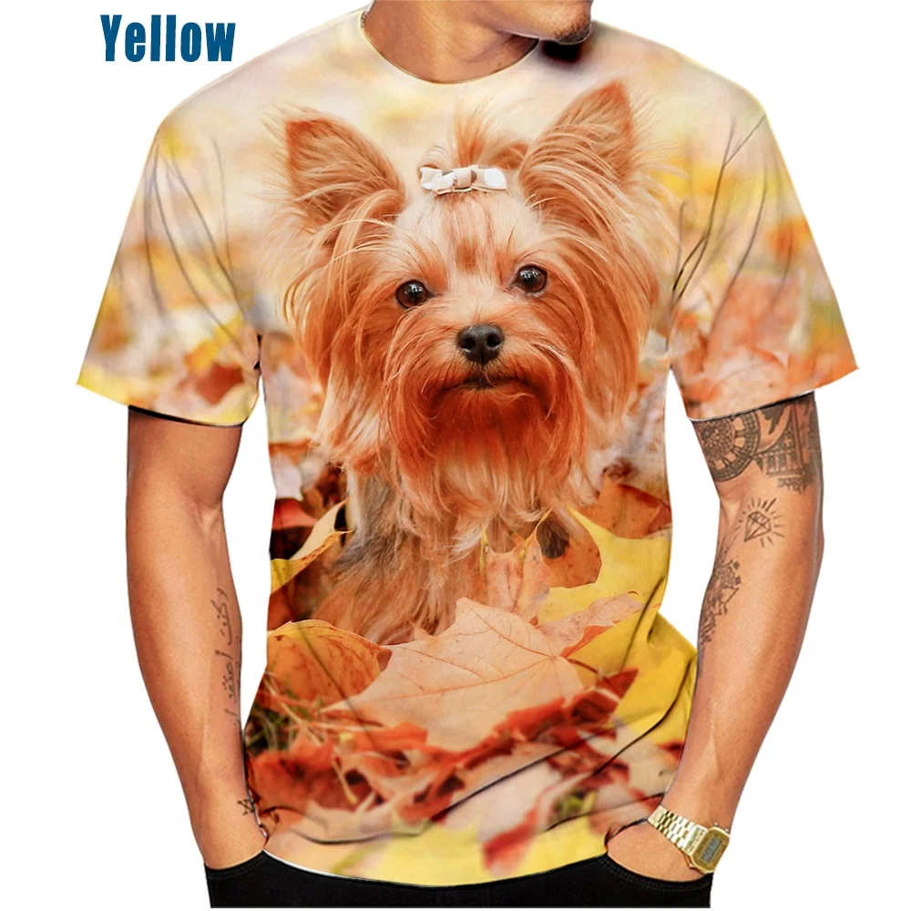 Tribal T-Shirts Yorkshire Terrier Yorkie Tote Bag - Cute Dog Lovers Gift, Reusable Cotton Shopping Bag, White