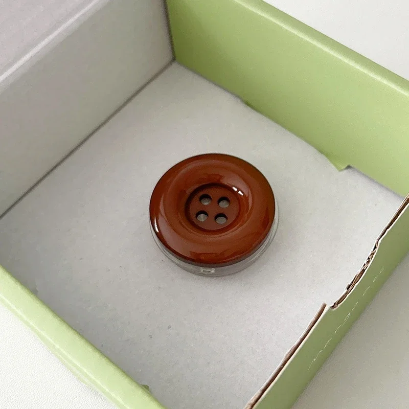 Colorful Button Phone Grip and Stand - Cute Foldable Ring Holder in Solid Colors