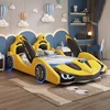 Design Toddler Boys Children Bed Lights Kids Modern Luxury Loft Children Beds Frames Mattress Camas De Dormitorio Furniture 3
