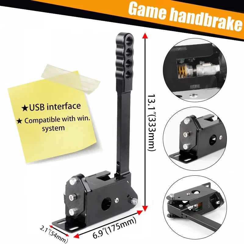 PC USB Brake System Handbrake For Rally For Logitech G29/G27/G2514Bit Hall Sensor SIM Racing Racing Games T300 T500