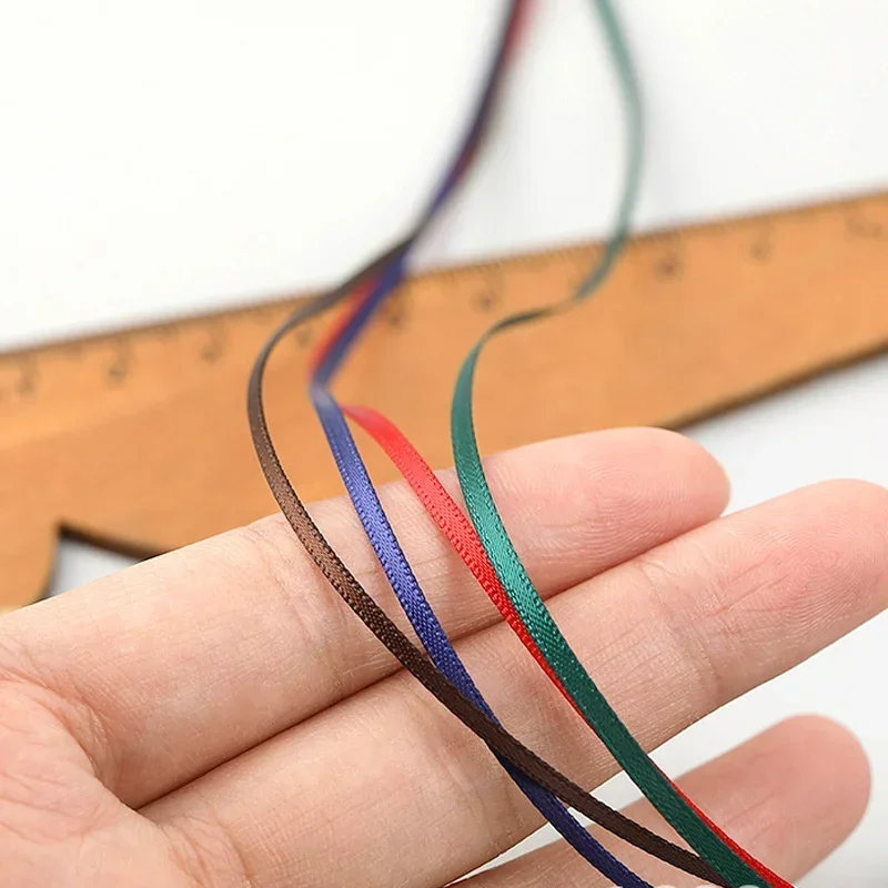 2MM Thin Ribbon Balloon 1 Volume Colorful Rope Ribbon Double-Sided Decoration