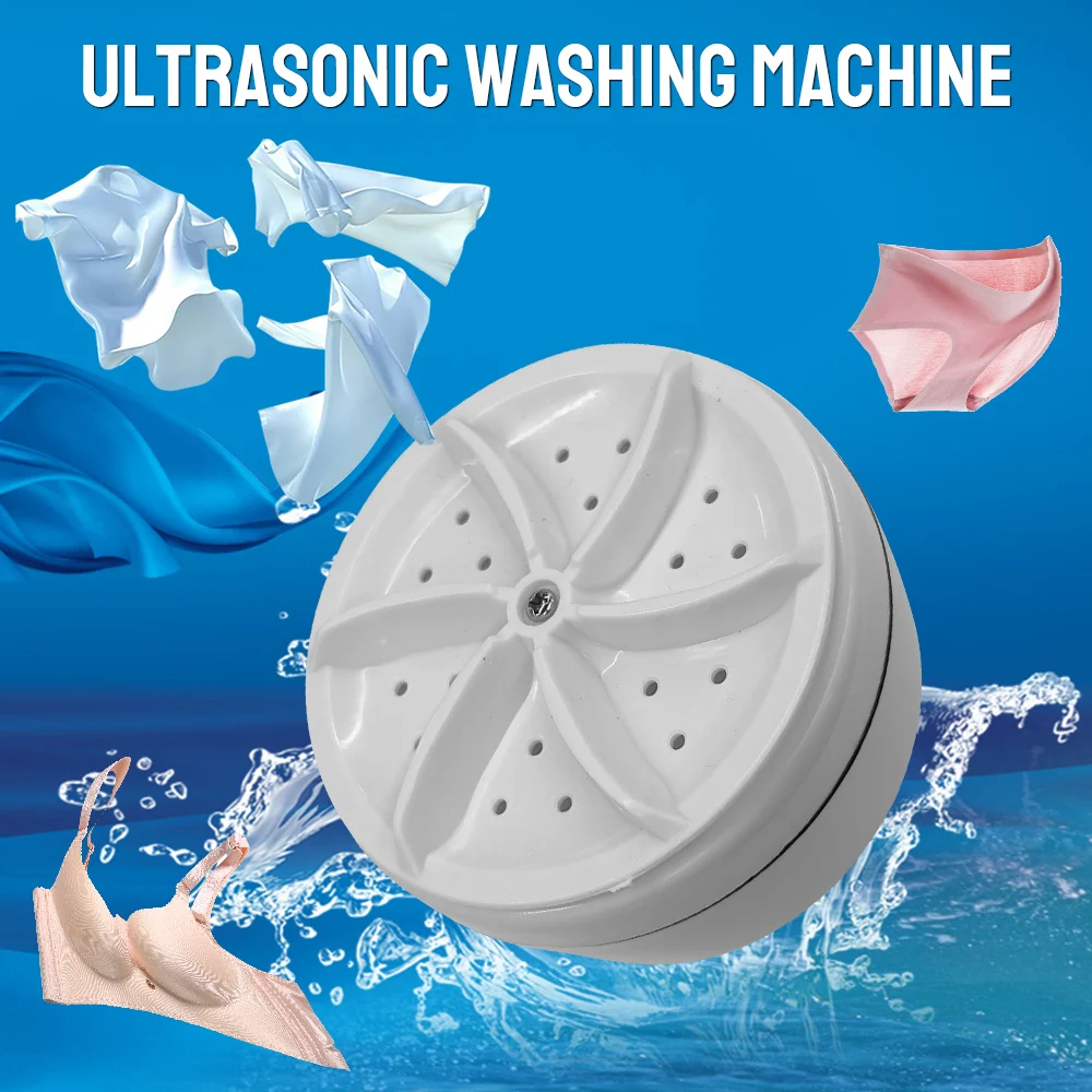 Towel Underwear Portable Rotating Turbine USB Multifunction Mini Washer for Travel Home Business Trip Wash Dishes
