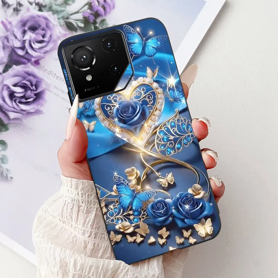 Luxury Cute Cat Silicone Shockproof Bumper Back Cover - Stylish Painted Design