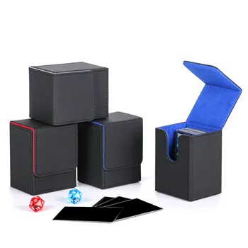 Trading Card Deck Box Lightweight Holds 100 Trading Card Durable with Baffle Holder for TCG Collectible Cards Card 1