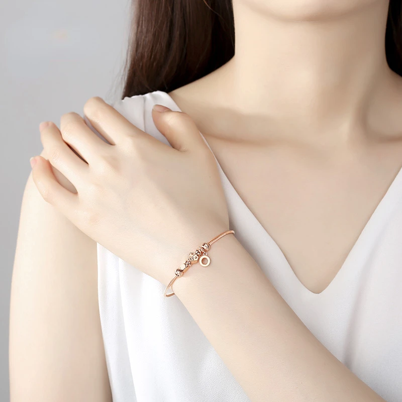 Beautiful Design With Diamond Rose Gold Bracelet For Women & Girls - Style  Lbra075 at Rs 450.00 | Rajkot| ID: 26090860930