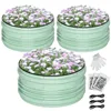 3Pcs 2x2x1ft Galvanized Raised Garden Bed Set for Vegetables Flowers, Green, Rust-Resistant Steel, Safe Edge, Easy Assembly