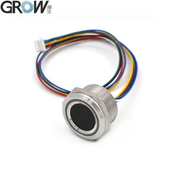 GROW R503-M22 Round RGB Ring Indicator LED Control DC3.3V 200 Capacity SH1.0-6pin Capacitive Fingerprint Module Sensor Scanner