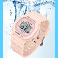UTHAI CE143 Youth Vitality Square Multifunctional Children's Watch Fashion Sports Waterproof Calendar Student Electronic Watch