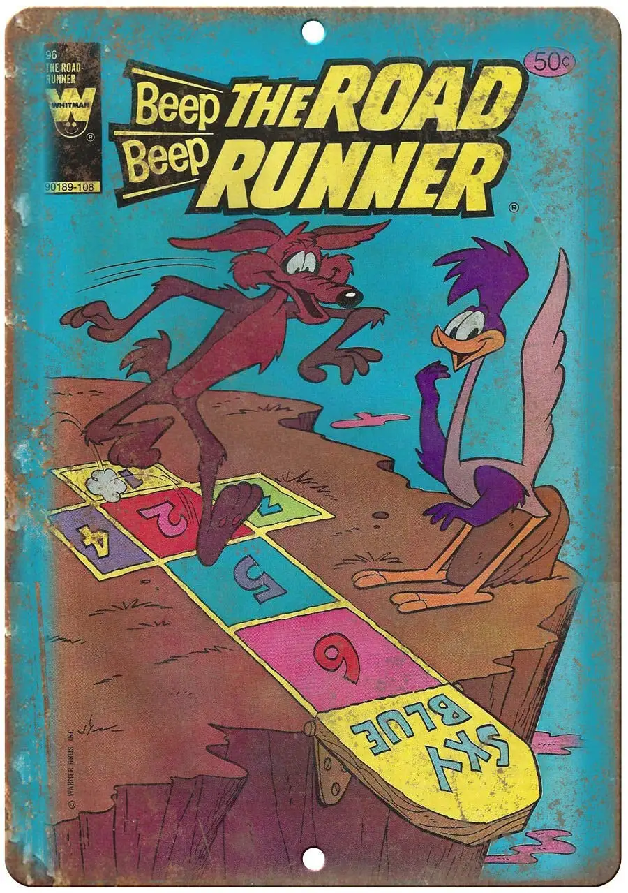 

The Road Runner Metal Tin Sign Decor 8x12 Inch