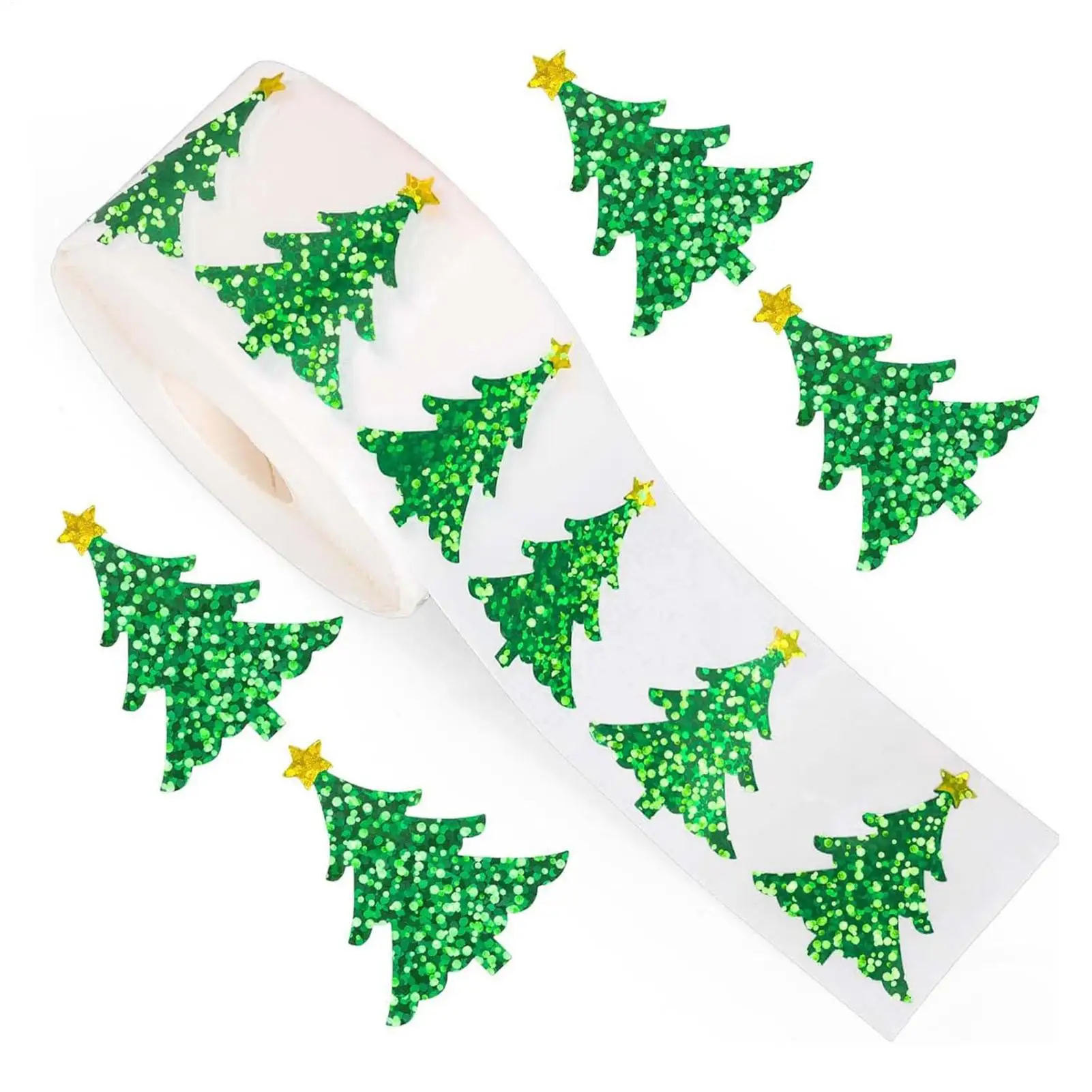 Christmas Stickers 500 Pieces Waterproof Self-Adhesive Decals Christmas Self Adhesive Stickers For Decorations DIY Craft