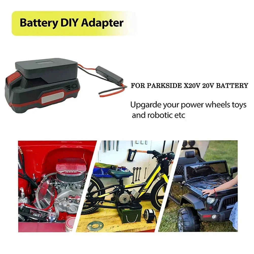 Adapter For Lidl For Parkside X 20V Team Lithium Battery Power Connector DIY 12.5 Inches Electrical