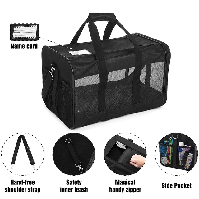 Dog Carrier Bag Soft Side Backpack Cat Pet Carriers Dog Travel Bags Collapsible Travel Pet Outing Bag 2