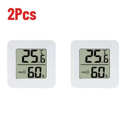 Round Plastic Outdoor Thermometer for Doors and Windows - Weather Indicator (Thermo - hygromet - 2PCS)