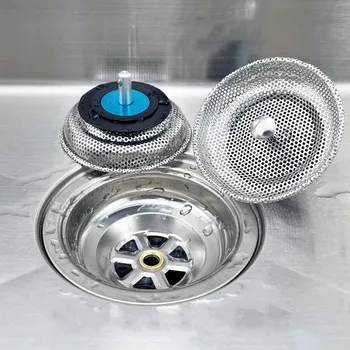 Acciaio inossidabile Piscina Vasca da bagno Tappo raccogli capelli Tappo lavello Filtro per rifiuti Tappo Scarico a pavimento Cucina Accessori per il bagno Strumenti 1