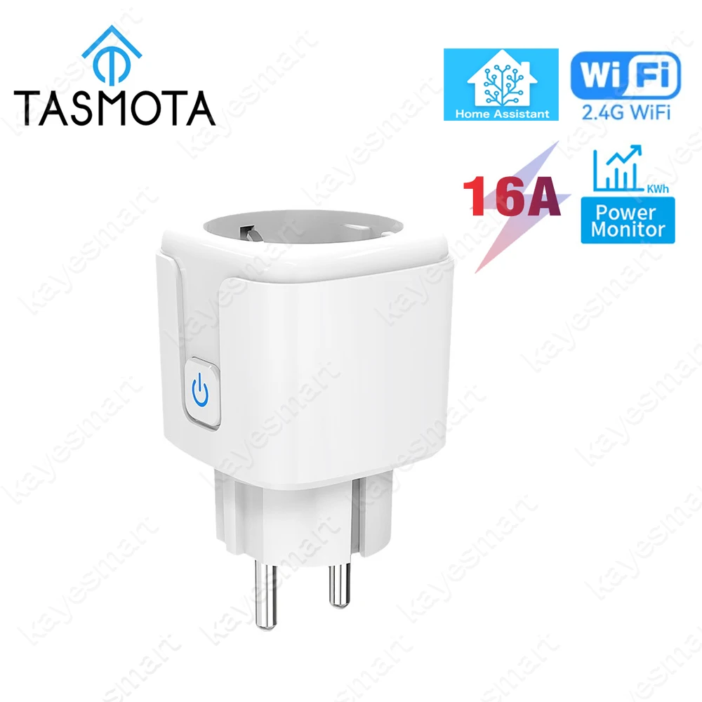 Smart WiFi EU Plug with Power Monitoring - 16A Smart Home Socket