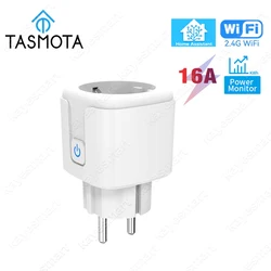 Smart WiFi EU Plug with Power Monitoring - 16A Smart Home Socket - 1PC