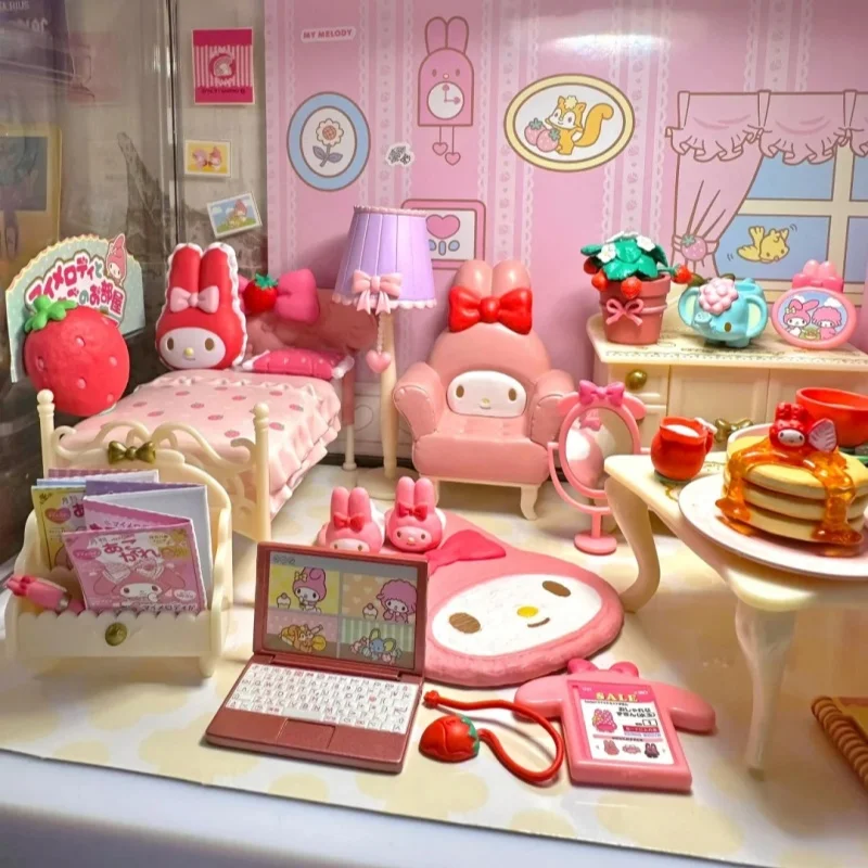 

Оригинальная экшн-фигурка Sanrio My Melody'room, 8 шт.