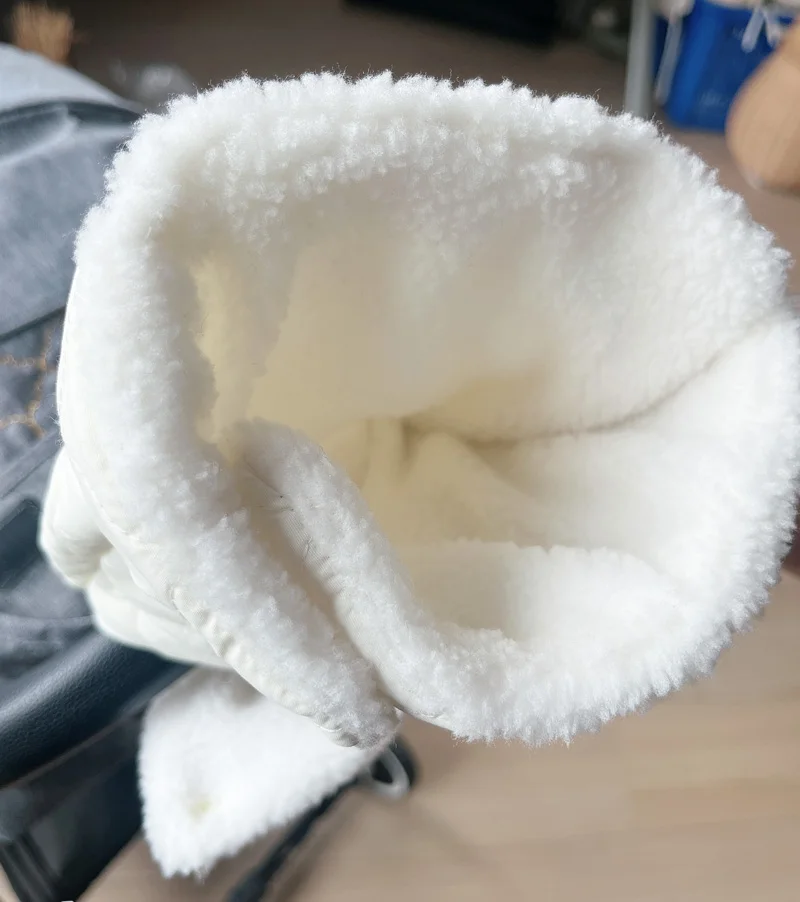 Baby stroller warm gloves Mobile phone touch screen handle windproof waterproof gloves with velvet handle pocket 6