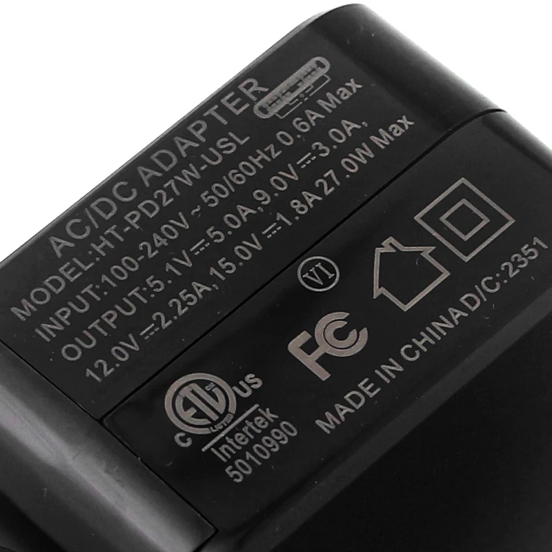 Raspberry Pi 5 Power Adapter PD 27W 5.1V 5A USB-C Power Supply EU US UK Plug Cha