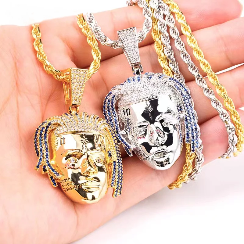 Collar-con-colgante-de-cristal-de-Tentacion-para-hombre-rapero-de-Rap ...