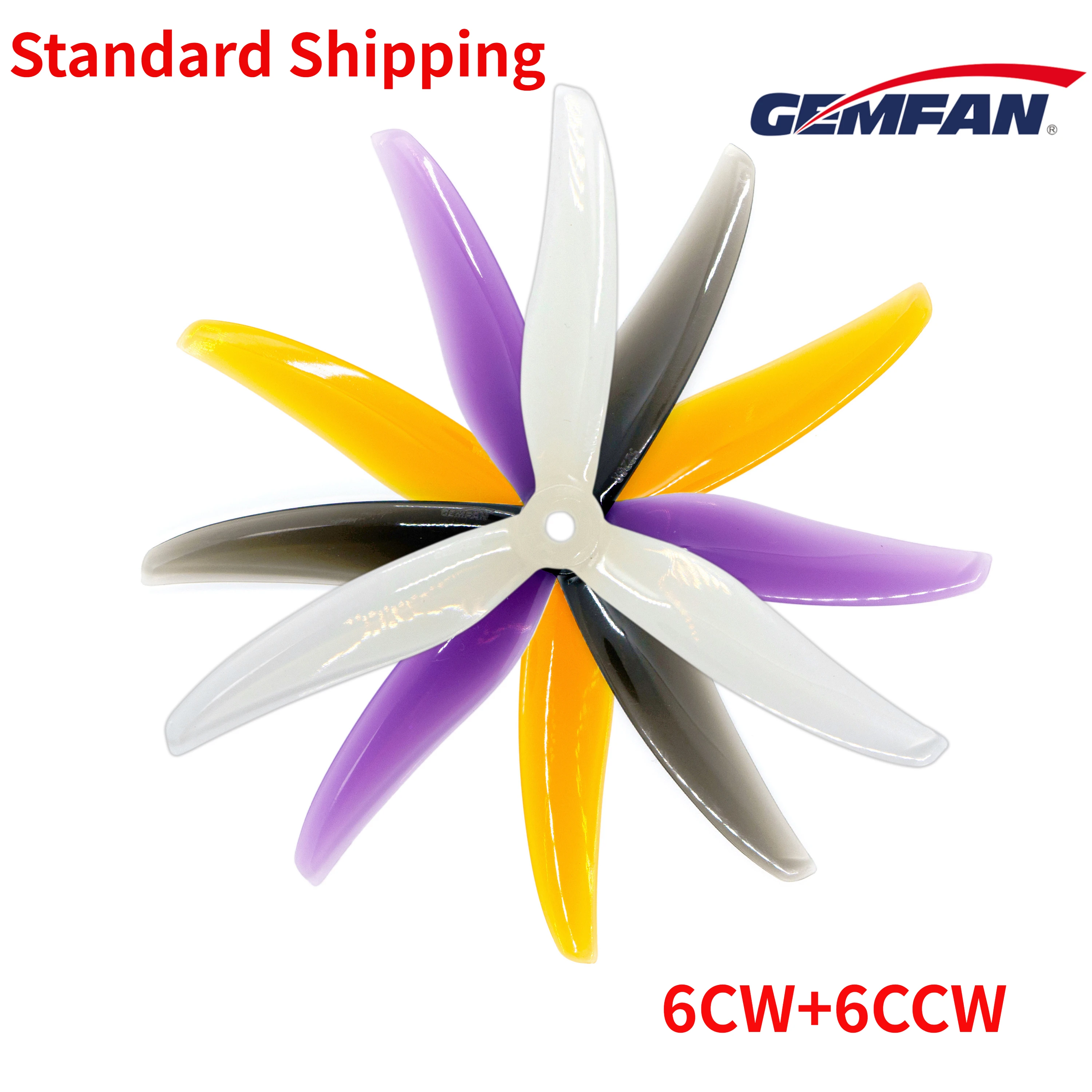 

6 пар (6CW + 6CCW) Gemfan Freestyle 5226 5.2X2.6X3 3-лопастные PC пропеллеры для RC FPV Freestyle 5-дюймовые дроны DIY части