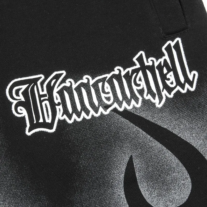 2023 Men Cotton Jogger Shorts Summer Track Short Black Hip Hop Streetwear Harajuku Shorts Sweatpants Fire Flame Printed Shorts