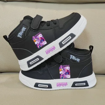 Nuove Scarpe Kpop Demon Hunters per Bambini, Sneakers Casual Alte, Scarpe Sportive Piatte alla Moda per Ragazzi e Ragazze