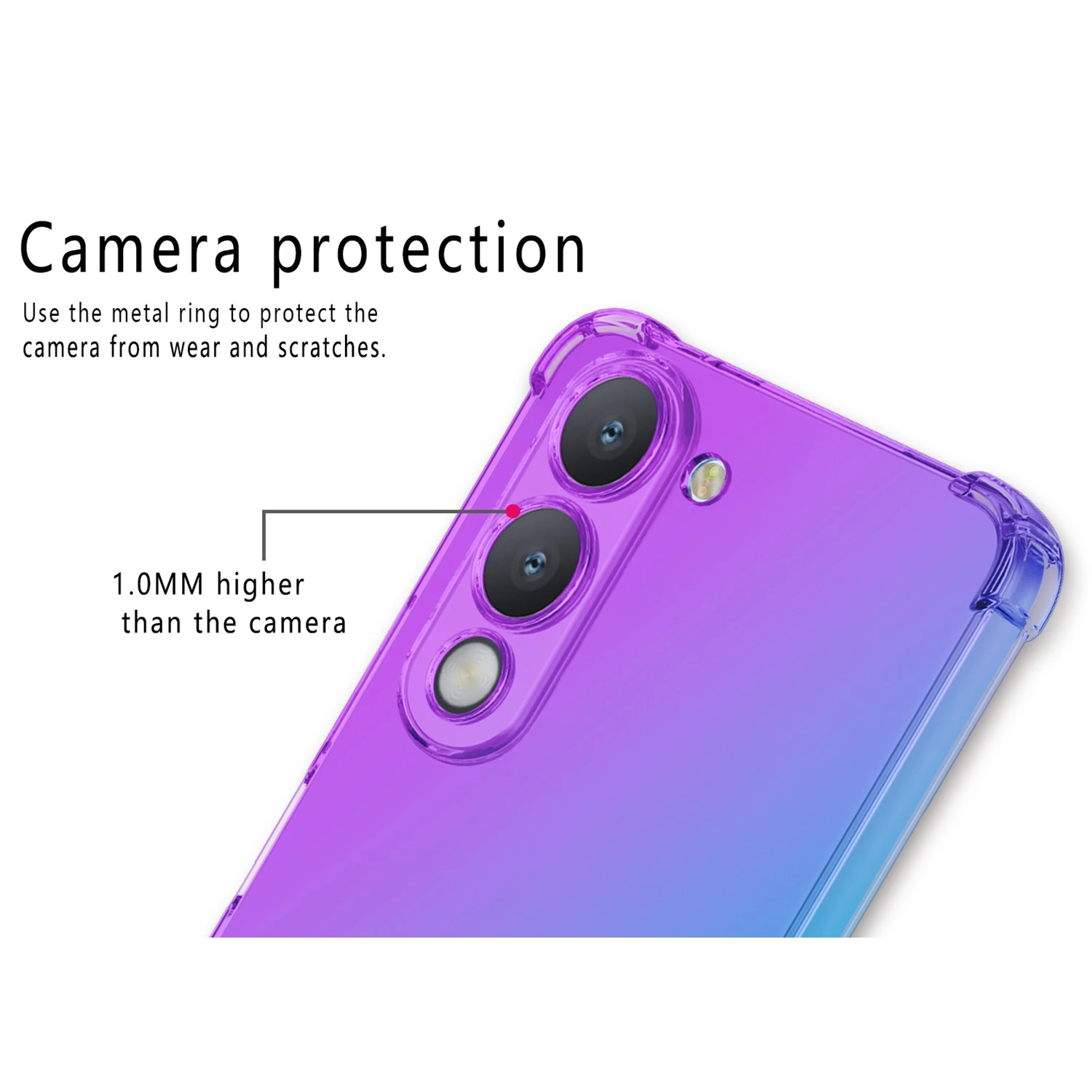 Gradient Airbag TPU Shockproof Case - Protective Cover s Coque Capa